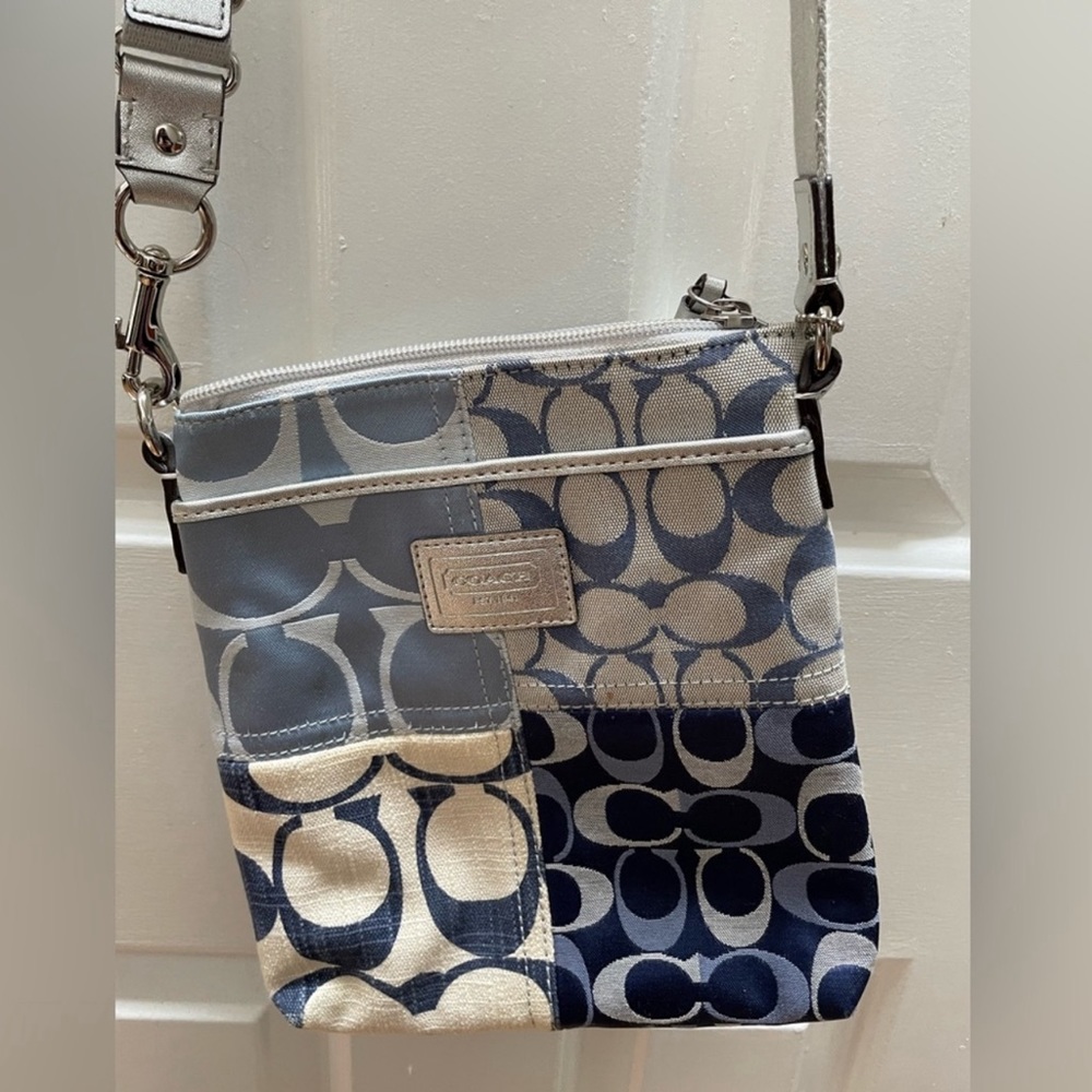 VINTAGE Y2K Denim Patchwork Coach Crossbody Bag